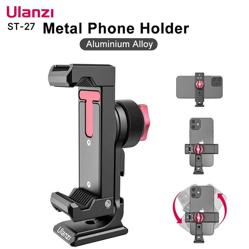 Photography Mobile Lighting - Ulanzi ST-27 Telefonhalterung Metallklemme mit Cold