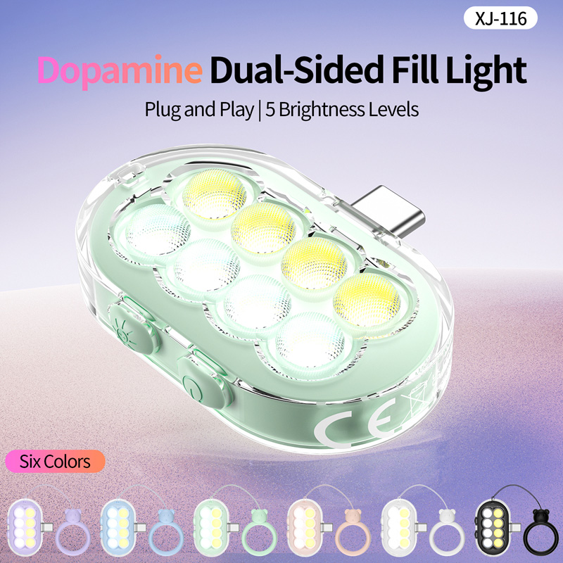 Photography Lighting Brands - LED-Handy-Fülllicht für Selfies, Beauty-Fotografie, Dopamin-Kinnlicht, tragbares